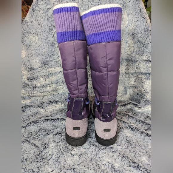 Aldo Under Knee Purple Winter Apres ski boots, Size 8, barely worn, slip on - Picture 6 of 13